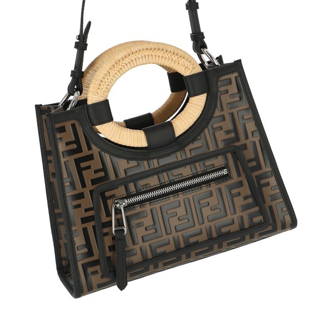 Fendi Runaway Shopper Ff Logo 2way Zucca Pattern … - image 1